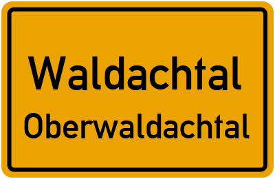 Straßenverzeichnis Waldachtal Oberwaldachtal