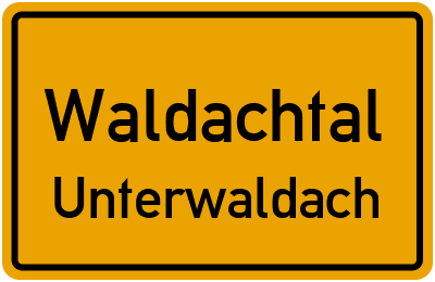 Straßenverzeichnis Waldachtal Unterwaldach