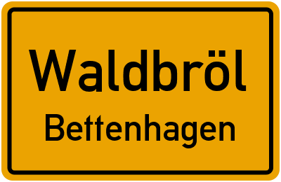 Straßenverzeichnis Waldbröl Bettenhagen