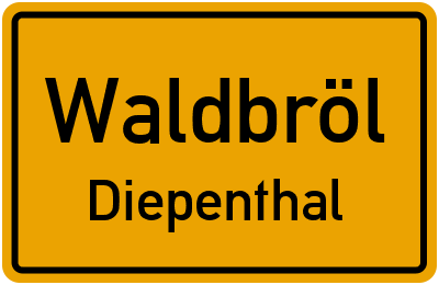 Straßenverzeichnis Waldbröl Diepenthal