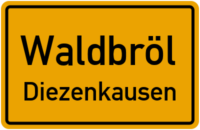 Straßenverzeichnis Waldbröl Diezenkausen