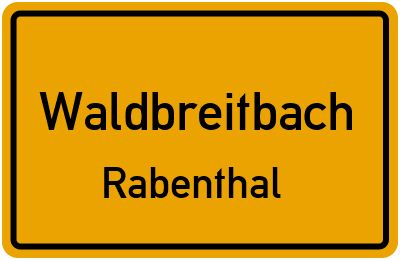Straßenverzeichnis Waldbreitbach Rabenthal