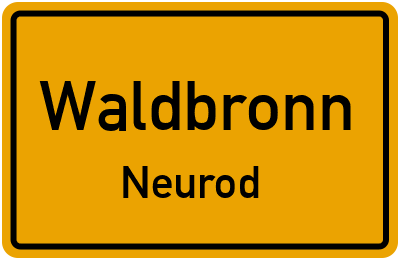 Straßenverzeichnis Waldbronn Neurod