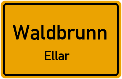 Straßenverzeichnis Waldbrunn Ellar