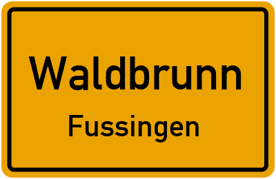 Straßenverzeichnis Waldbrunn Fussingen