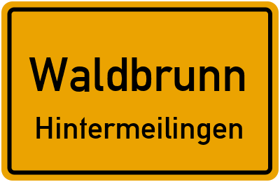 Straßenverzeichnis Waldbrunn Hintermeilingen