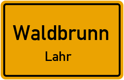 Straßenverzeichnis Waldbrunn Lahr