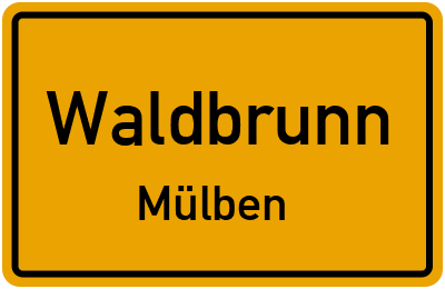 Straßenverzeichnis Waldbrunn Mülben