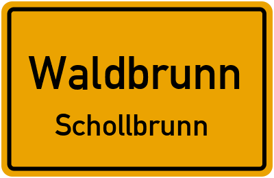 Straßenverzeichnis Waldbrunn Schollbrunn