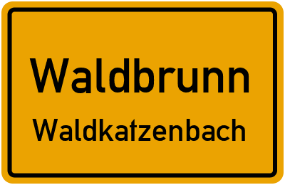 Straßenverzeichnis Waldbrunn Waldkatzenbach