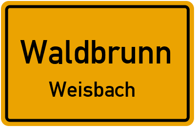 Straßenverzeichnis Waldbrunn Weisbach