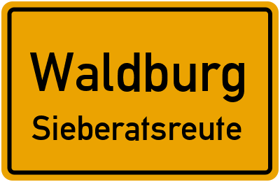 Straßenverzeichnis Waldburg Sieberatsreute