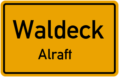 Straßenverzeichnis Waldeck Alraft