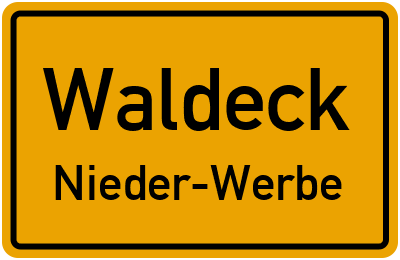 Straßenverzeichnis Waldeck Nieder-Werbe