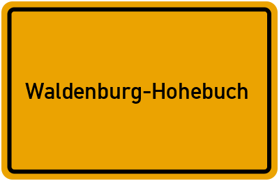 Branchenbuch Waldenburg-Hohebuch, Baden-Württemberg