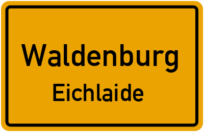Straßenverzeichnis Waldenburg Eichlaide
