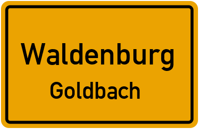 Straßenverzeichnis Waldenburg Goldbach