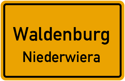 Straßenverzeichnis Waldenburg Niederwiera