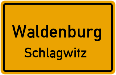 Straßenverzeichnis Waldenburg Schlagwitz
