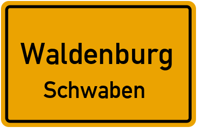 Straßenverzeichnis Waldenburg Schwaben