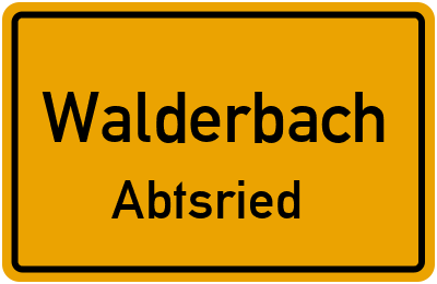 Straßenverzeichnis Walderbach Abtsried