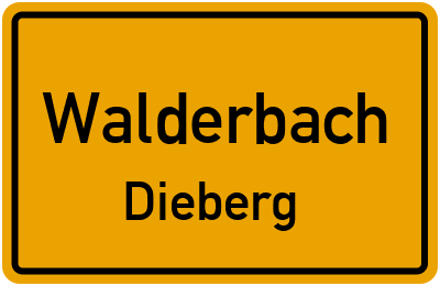 Straßenverzeichnis Walderbach Dieberg