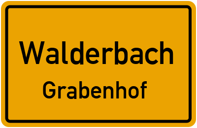 Straßenverzeichnis Walderbach Grabenhof