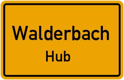Straßenverzeichnis Walderbach Hub