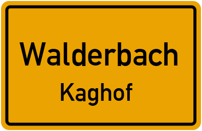 Straßenverzeichnis Walderbach Kaghof