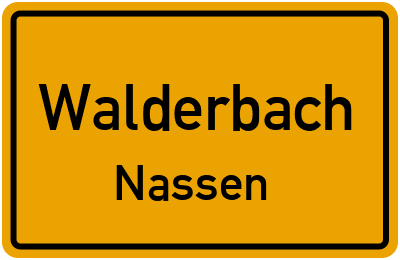 Straßenverzeichnis Walderbach Nassen