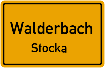 Straßenverzeichnis Walderbach Stocka