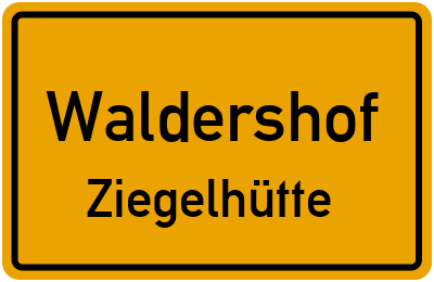 Straßenverzeichnis Waldershof Ziegelhütte