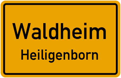 Straßenverzeichnis Waldheim Heiligenborn