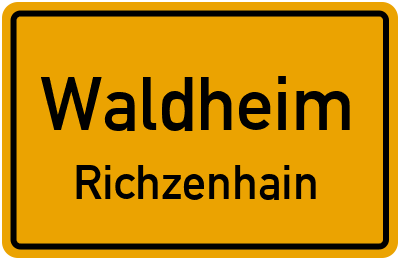 Straßenverzeichnis Waldheim Richzenhain