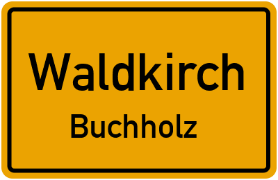 Ortsschild Waldkirch Buchholz