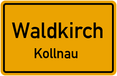 Ortsschild Waldkirch Kollnau