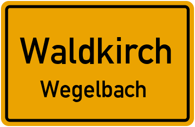 Straßenverzeichnis Waldkirch Wegelbach