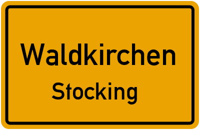 Straßenverzeichnis Waldkirchen Stocking