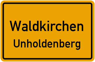 Straßenverzeichnis Waldkirchen Unholdenberg
