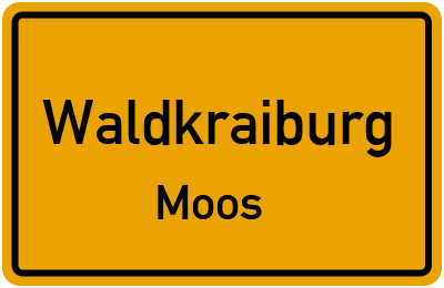 Ortsschild Waldkraiburg Moos