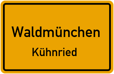 Straßenverzeichnis Waldmünchen Kühnried