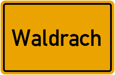 Ortsschild von Waldrach in Rheinland-Pfalz