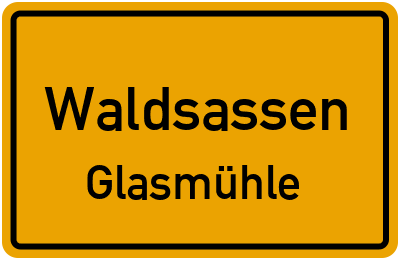 Straßenverzeichnis Waldsassen Glasmühle