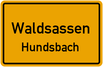 Straßenverzeichnis Waldsassen Hundsbach