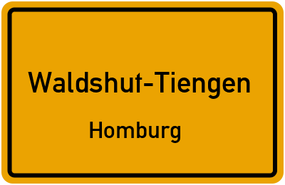 Straßenverzeichnis Waldshut-Tiengen Homburg