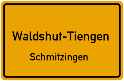 Ortsschild Waldshut-Tiengen Schmitzingen