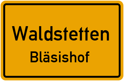 Straßenverzeichnis Waldstetten Bläsishof