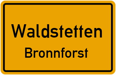 Straßenverzeichnis Waldstetten Bronnforst