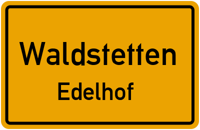 Straßenverzeichnis Waldstetten Edelhof