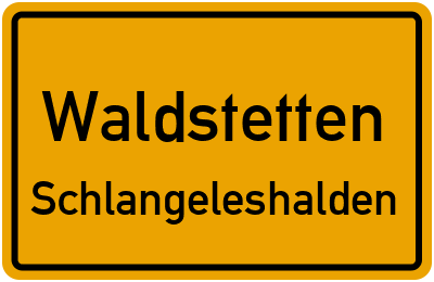 Straßenverzeichnis Waldstetten Schlangeleshalden
